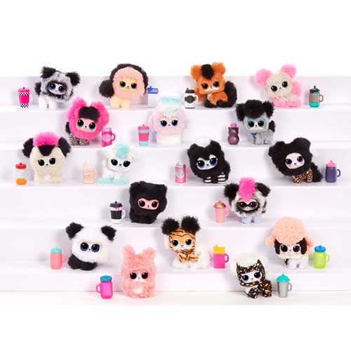 Collection LOL Surprise Winter Disco Fluffy Pets with fur.
