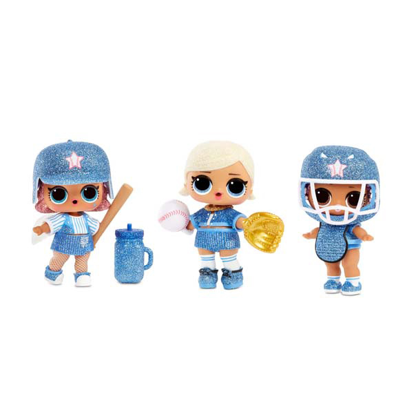 3 muñecas azules